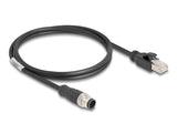 DeLOCK 80809 netværkskabel Sort 1 m Cat5e S/FTP (S-STP)