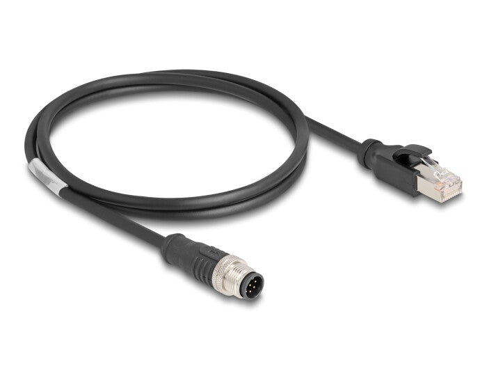 DeLOCK 80809 netværkskabel Sort 1 m Cat5e S/FTP (S-STP)