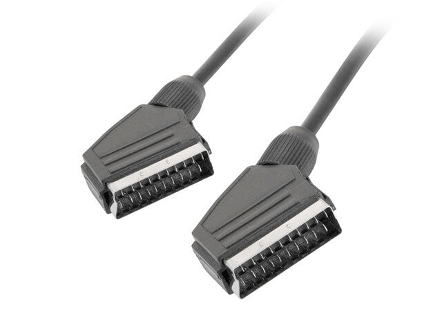 Lanberg CA-EUEU-10CC-0018-BK SCARt kabel 1,8 m SCART (21-pin) Sort