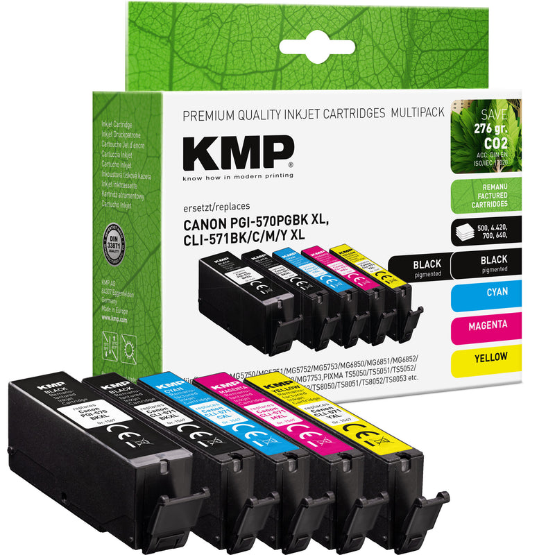 KMP 1567,4005 blækpatron 5 stk Kompatibel Sort, Blå, Magenta, Gul