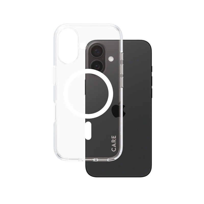 PanzerGlass CARE™ by ® Urban Combat Case Transparent m. Hvid MagSafe iPhone 16