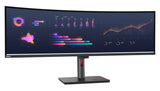 Lenovo ThinkVision P49w-30 computerskærm 124,5 cm (49") 5120 x 1440 pixel Dual WQHD LED Sort