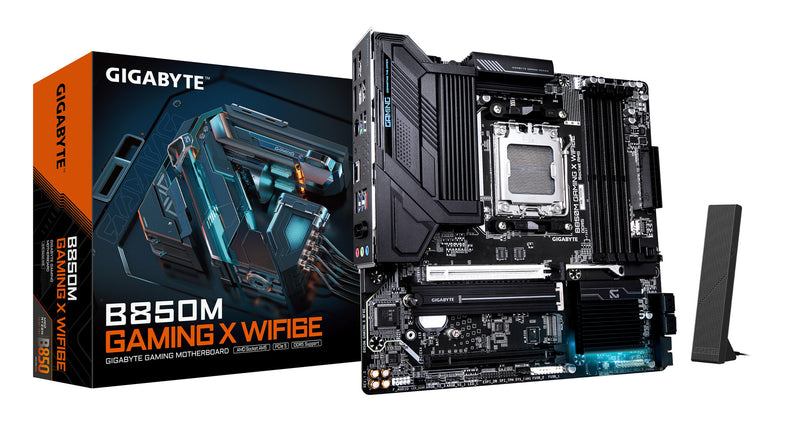 GIGABYTE B850M GAMING X WIFI6E AMD B850 Sokkel AM5 micro ATX