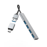 Hama 00200141 interface hub USB 3.2 Gen 1 (3.1 Gen 1) Type-A 5000 Mbit/s Grå