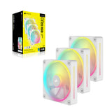 Corsair iCUE LINK LX120 RGB Computerkabinet Ventilator 12 cm Hvid 3 stk