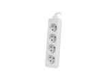 Lanberg PS0-04E-0150-W stikdåse 1,5 m 4 AC stikkontakt(er) Indendørs Hvid