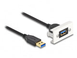 DeLOCK Easy 45 USB-kabel USB 3.2 Gen 1 (3.1 Gen 1) 1 m USB A 5 Gbit/sek. Sort