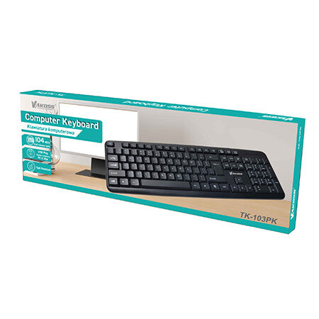 Vakoss TK-103PK tastatur USB Sort