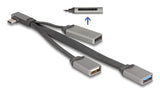 DeLOCK 64303 interface hub USB 3.2 Gen 1 (3.1 Gen 1) Type-C 5000 Mbit/s Grå