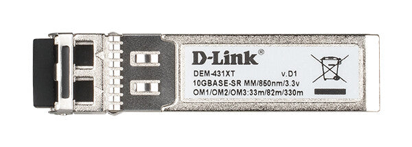 D-Link DEM-431XT modul til netværksmodtager Fiberoptisk 10000 Mbit/s SFP+ 850 nm