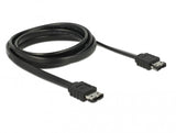 DeLOCK 85641 SATA-kabel 2 m eSATA Sort