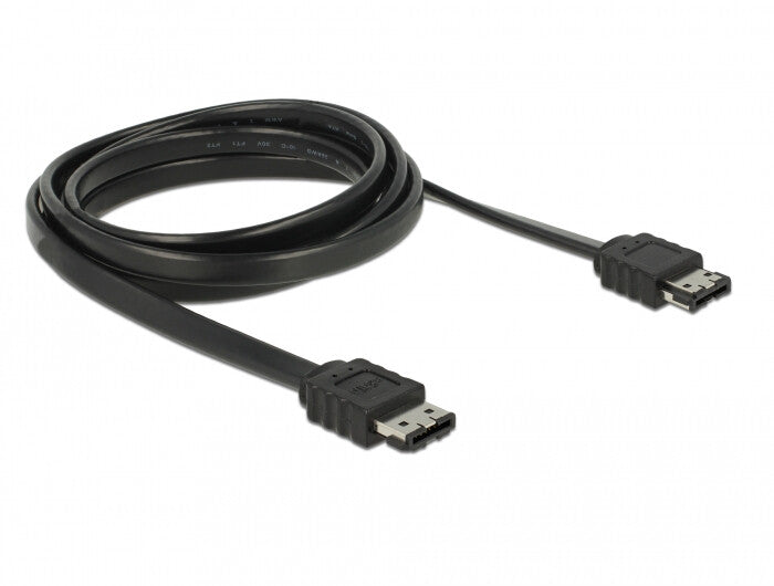 DeLOCK 85641 SATA-kabel 2 m eSATA Sort