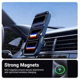 Crong CRGHMMIP1763PNBL mobiltelefon etui Cover Marineblå, Gennemsigtig