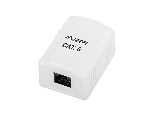 Lanberg OU6-0001-W stikdåse RJ-45 Hvid