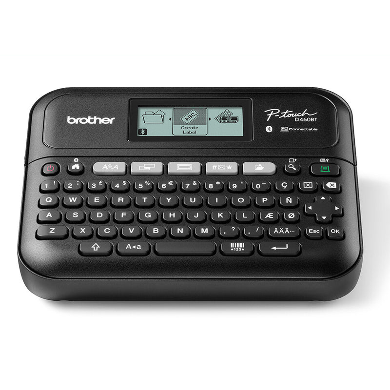 Brother PT-D460BTVP etiketprinter Termisk overførsel 180 x 180 dpi 30 mm/sek. Kabel & trådløs TZe Bluetooth QWERTY