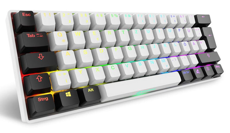 Sharkoon SGK50 S4 tastatur Hjem USB QWERTZ Tysk Hvid