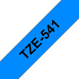 Brother TZE-541 etiketbånd Sort på blå