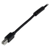 StarTech.com USB2HAB65AC USB-kabel USB 2.0 20 m USB A USB B 0,48 Gbit/sek. Sort