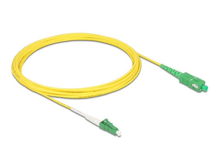 DeLOCK 83865 InfiniBand og fiberoptisk kabel 5 m LC SC LC/SC Gul