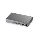 Zyxel GS1350-12HP-EU0101F netværksswitch Administreret L2 Gigabit Ethernet (10/100/1000) Strøm over Ethernet (PoE) Grå
