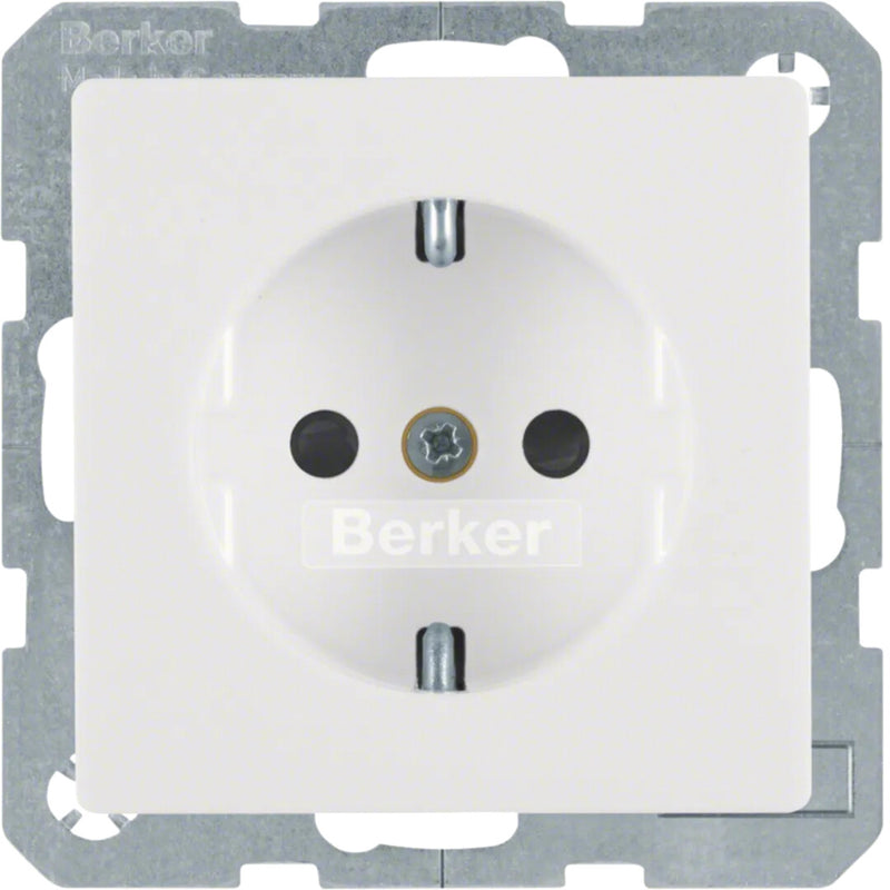 Berker 47236089 stikkontakt Type F Hvid