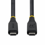 StarTech.com CC1M40GUSB4TP USB-kabel USB4 Gen 3x2 1 m USB C 40 Gbit/sek. 240 W Sort