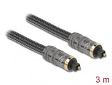 DeLOCK 86985 lydkabel 3 m Toslink Anthracit