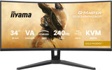 iiyama G-MASTER GCB3486WQSCP-B1 computerskærm 86,4 cm (34") 3440 x 1440 pixel UltraWide Quad HD Sort