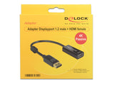 DeLOCK 62609 videokabel adapter 0,2 m DisplayPort HDMI Sort