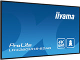 iiyama LH4360UHS-B2AG skilte display Digital A-tavle 108 cm (42.5") LED Wi-Fi 500 cd/m² 4K Ultra HD Sort Indbygget processer Android 11 24/7