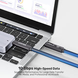 UNITEK C14178ABK01-15M USB-kabel USB 3.2 Gen 2 (3.1 Gen 2) USB C 10 Gbit/sek. 60 W Sort
