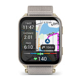 Garmin Venu X1 5,08 cm (2") AMOLED Digital 448 x 486 pixel Berøringsskærm Guld, Titanium Wi-Fi GPS (satellit)