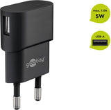Goobay 44947 oplader til mobil enhed Universel Sort Vekselstrøm Indendørs