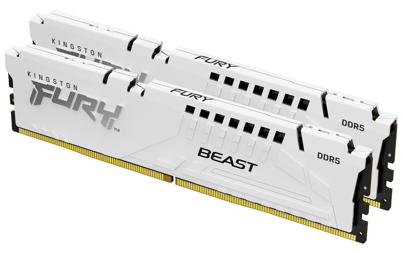 Kingston Technology FURY Beast 32GB 5600MT/s DDR5 CL36 DIMM (sæt med 2) White EXPO