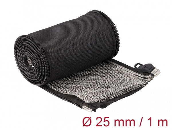 DeLOCK 20847 kabelbakke Sort 2,5 cm