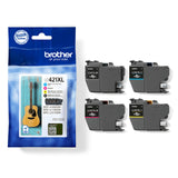 Brother LC-421XLVAL PagePack 4 stk Original Højt (XL) udbytte Sort, Blå, Magenta, Gul