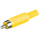 Goobay RCA plug Gul