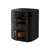 Electrolux EAFD11B Dobbelt 11 L Enkeltstående 2700 W Varmluftsteger Sort