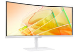 Samsung S65TC computerskærm 86,4 cm (34") 3440 x 1440 pixel UltraWide Quad HD LED Hvid