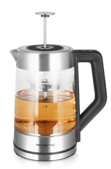 Emerio WK-122730 elkedel 1,7 L 2200 W Sort, Sølv, Transparent