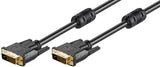 Goobay 93110 DVI kabel 2 m DVI-D Sort