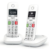 Gigaset E290 Analog/DECT-telefon Nummervisning Hvid