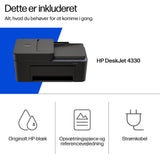 HP DeskJet 4330 Trådløst All-in-One Farve Printer, Instant Ink