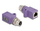 DeLOCK 60678 kabel kønsskifter M12 RJ45 Violet
