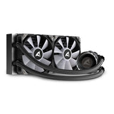 Sharkoon S80 RGB Computerkabinet, Processor Alt-i-en væskekøler 12 cm Sort 1 stk