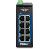 Trendnet TI-GLC80 netværksswitch Ikke administreret Gigabit Ethernet (10/100/1000) Sort