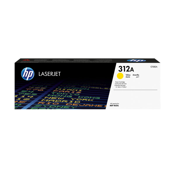 HP 312A LaserJet-tonerpatron, gul