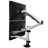 StarTech.com ARMDUAL30 skærmbeslag og -stativer 76,2 cm (30") Skrivebord Sort, Sølv