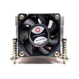 Inter-Tech Q-5 Processor Køleplade/køler 6 cm Sort, Sølv 1 stk