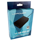 LC-Power LC-NB-PRO-90 strømadapter og vekselret Indendørs 90 W Sort